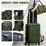 5-Piece Hard Shell Luggage Set with Wheels
