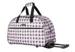 Betsey Johnson 22-Inch Rolling Duffel Bag - Gingham Roses