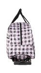Betsey Johnson 22-Inch Rolling Duffel Bag - Gingham Roses