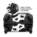 Cow Print Luggage Cover for 18-32 Inch Suitcases