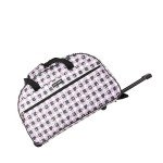 Betsey Johnson 22-Inch Rolling Duffel Bag - Gingham Roses