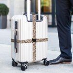 Leopard Print Luggage Straps - 2 Pack