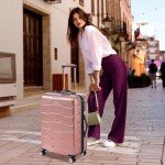 Rose Gold 3-Piece Lightweight Luggage Set