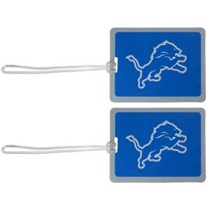 Detroit Lions Vinyl Luggage Tags - 2 Pack