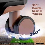 SHOWKOO 3-Piece Black Hardside Luggage Set