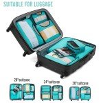 Veken 8-Piece Kids Packing Cubes Set