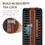 SHOWKOO 3-Piece Black Hardside Luggage Set