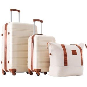 Merax Expandable 2-Piece Hardside Luggage Set