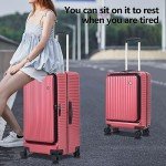 Lightweight 2-Piece Aluminum Luggage Set – Wine Red