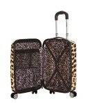 Leopard Print 20-Inch Hardside Spinner Suitcase