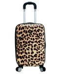 Rockland Safari Leopard 3-Piece Hardside Luggage Set