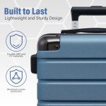 Coolife 3-Piece Lightweight Hard Shell Luggage Set