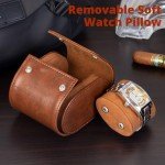 Single Watch Travel Case - PU Leather Holder