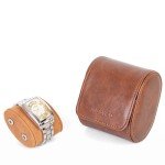 Single Watch Travel Case - PU Leather Holder
