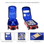 CUSALBOY Cartoon Car Hard Case Travel Luggage