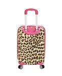 Pink Leopard Hardside Carry-On Spinner Luggage