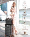3-Piece Hard Case Luggage Set with Wheels