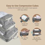 Compression Packing Cubes Set - 6 Piece Gray