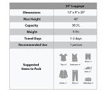 Pink Leopard Hardside Carry-On Spinner Luggage