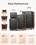 3-Piece Hard Case Luggage Set with Wheels