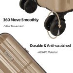 Champagne 4-Piece Expandable Hardshell Luggage Set