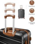 3-Piece Hard Case Luggage Set with Wheels