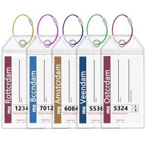 Holland America Luggage Tag Holders - 5 Pack