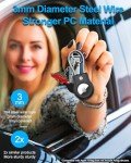 AirTag Keychain Holder with Secure Lock and Cable