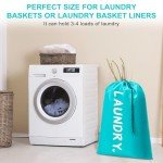 2 Pack XL Travel Laundry Bags with Drawstring