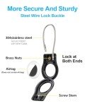 AirTag Keychain Holder with Secure Lock and Cable