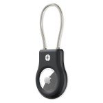 AirTag Keychain Holder with Secure Lock and Cable