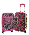 Pink Leopard Hardside Carry-On Spinner Luggage