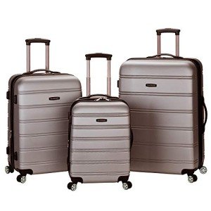 Silver Hardside Expandable Spinner Luggage Set - 3 Pieces