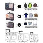 7-Piece Packing Cubes and Luggage Cover Set