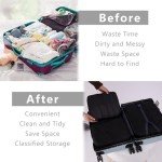 7-Piece Packing Cubes and Luggage Cover Set