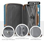 Joyway 3-Piece Hardside Luggage Set with Spinner Wheels