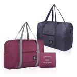 2 Pack Waterproof Foldable Travel Duffel Bags