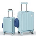 2-Piece Hardside Luggage Set with Charging Port