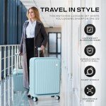 2-Piece Hardside Luggage Set with Charging Port