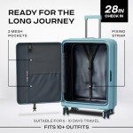 2-Piece Hardside Luggage Set with Charging Port