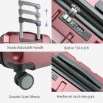 KROSER 20-Inch Hardside Expandable Carry-On Luggage