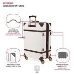 SwissGear 7739 White Hardside Luggage Set, 2-Piece