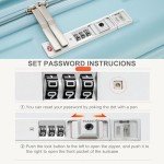 Light Blue 4-Piece Hardshell Luggage Set