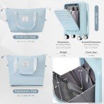 Light Blue 4-Piece Hardshell Luggage Set