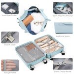 Light Blue 4-Piece Hardshell Luggage Set