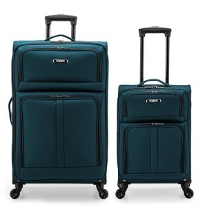 U.S. Traveler Anzio Teal Softside Luggage Set