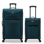 U.S. Traveler Anzio Teal Softside Luggage Set