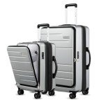LUGGEX Silver 2-Piece Expandable Luggage Set