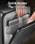 LUGGEX Silver 2-Piece Expandable Luggage Set