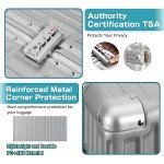 AnyZip 2-Piece Aluminum Frame Luggage Set